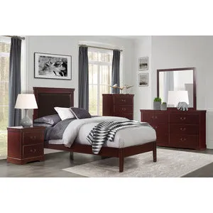 Cherry Wood 5-Drawer Chest (No assembly required)