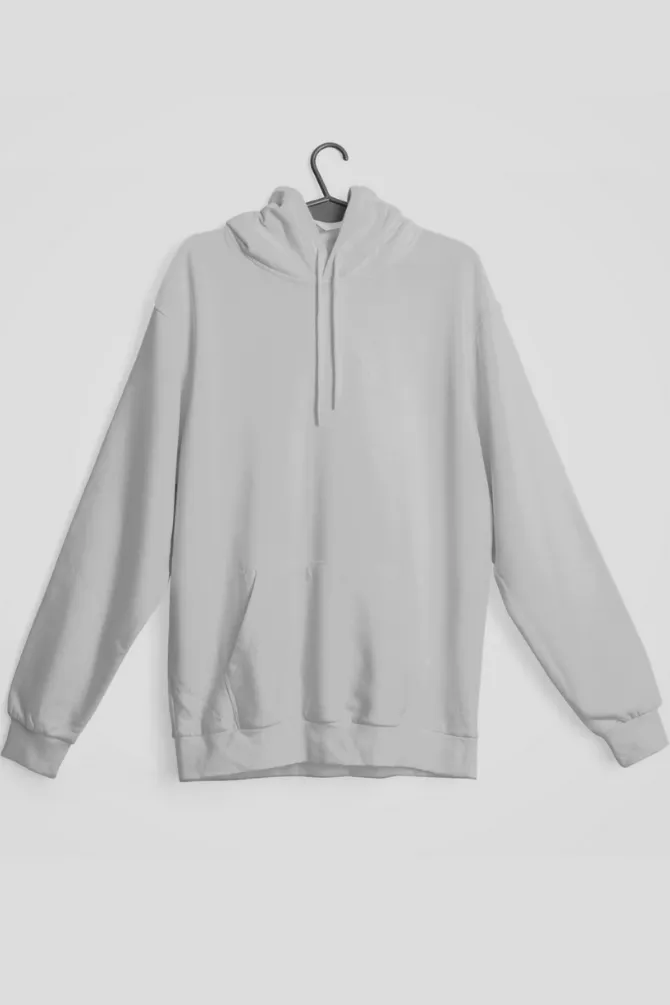 Grey Melange Hoodie for women