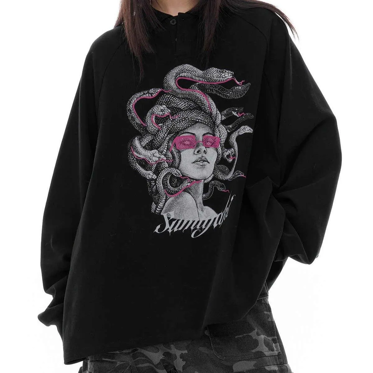 Medusa Snake Polo Sweater – Long Sleeve