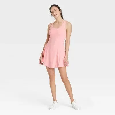 New - JoyLab Women's Knit Lace Up Active Athletic Tennis Dress with Pockets