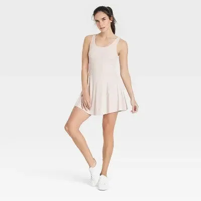 New - JoyLab Women's Knit Lace Up Active Athletic Tennis Dress with Pockets