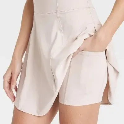 New - JoyLab Women's Knit Lace Up Active Athletic Tennis Dress with Pockets