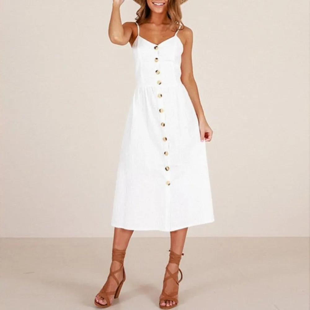 Print Floral Stripe Long Dress Sexy V-Neck