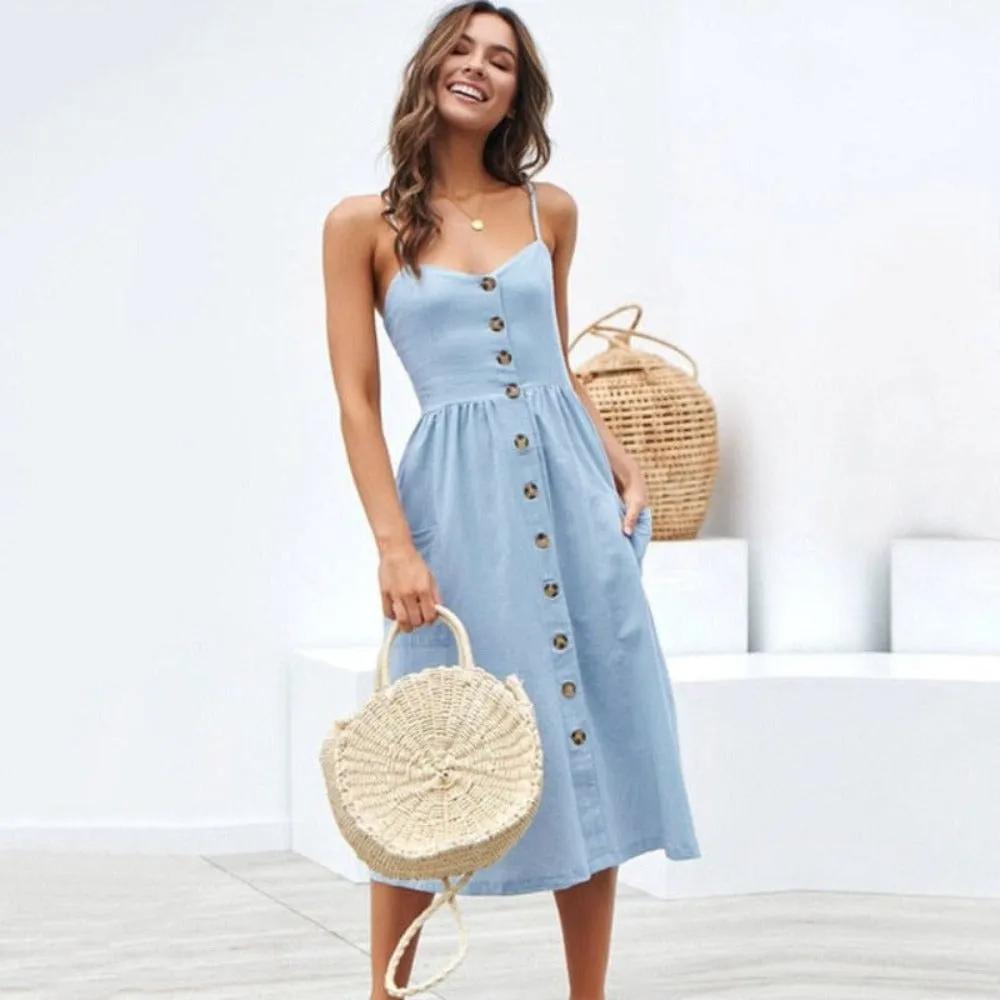 Print Floral Stripe Long Dress Sexy V-Neck