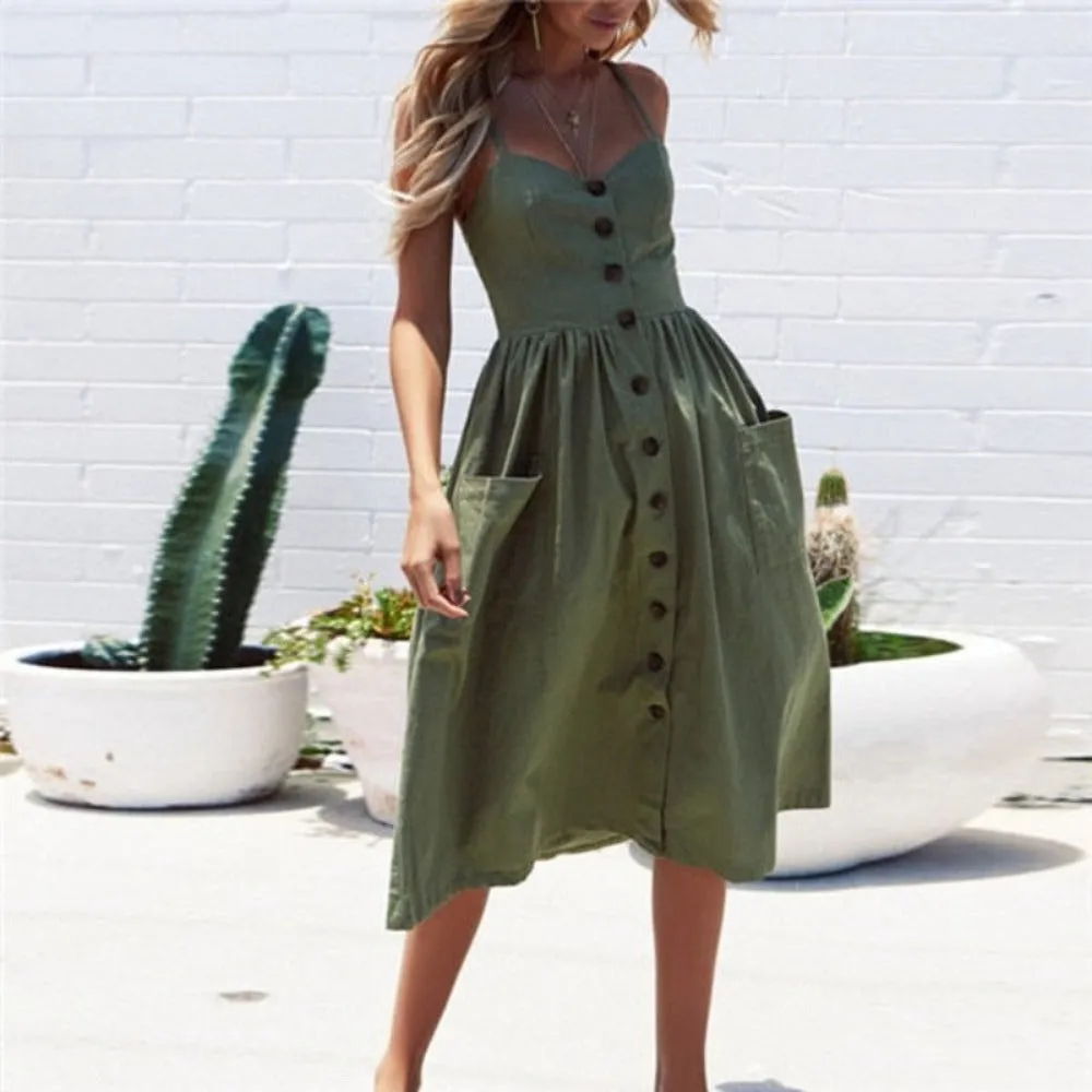 Print Floral Stripe Long Dress Sexy V-Neck