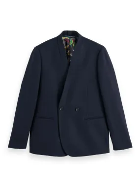 Scotch and Soda Double Breasted Kimono Collar Blazer - Night