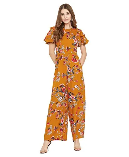 Uptownie Lite Women's Maxi Jumpsuit (Yellow,XX- Large)