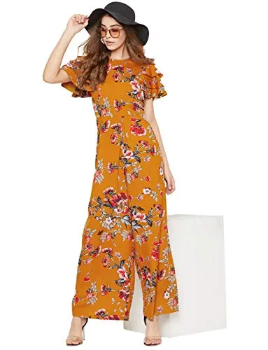 Uptownie Lite Women's Maxi Jumpsuit (Yellow,XX- Large)