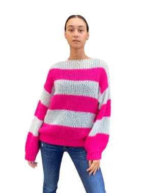 Vicolo mauve/ grey pullover