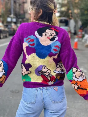Vintage Snow White Knit Cardigan