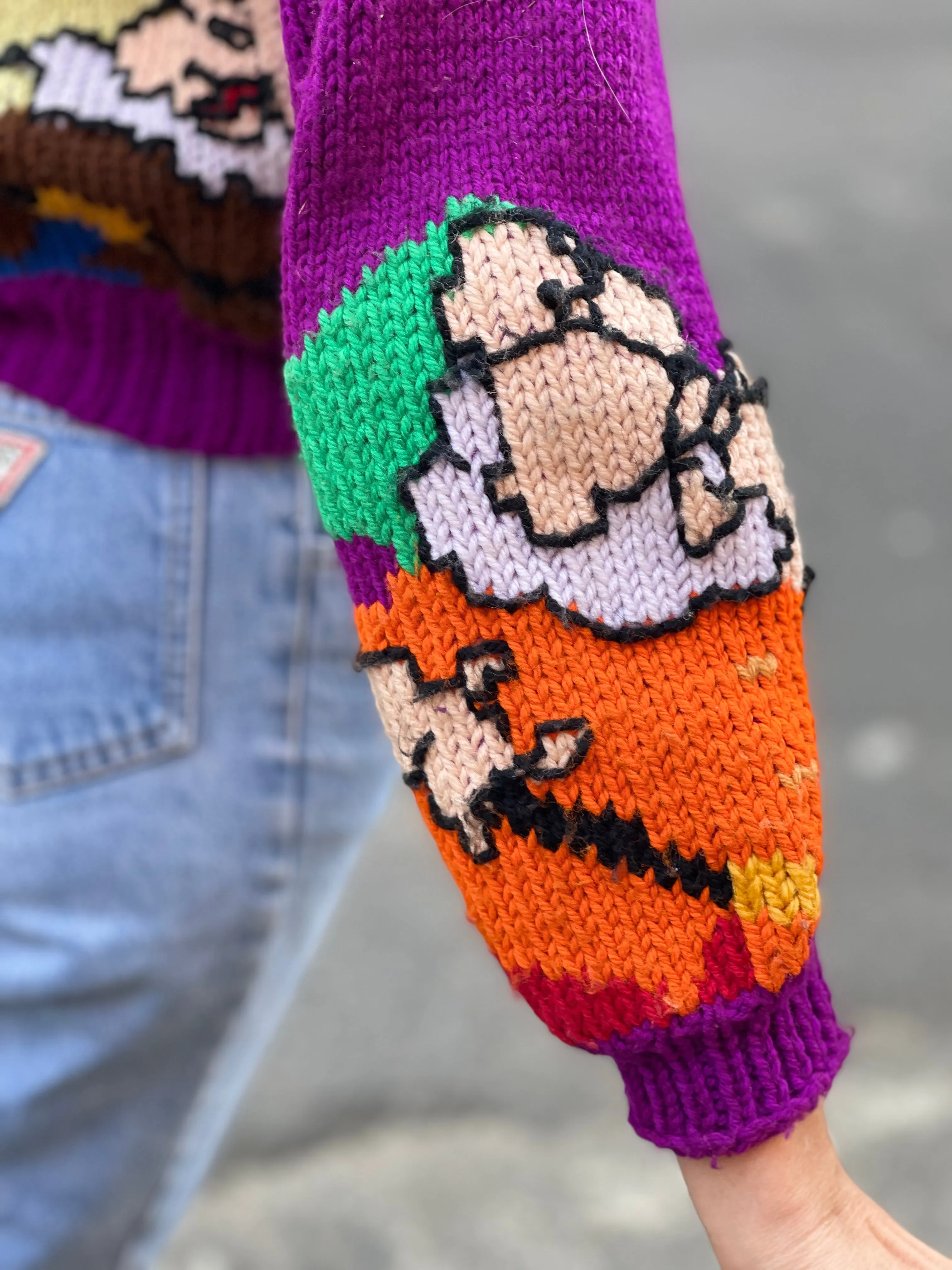 Vintage Snow White Knit Cardigan