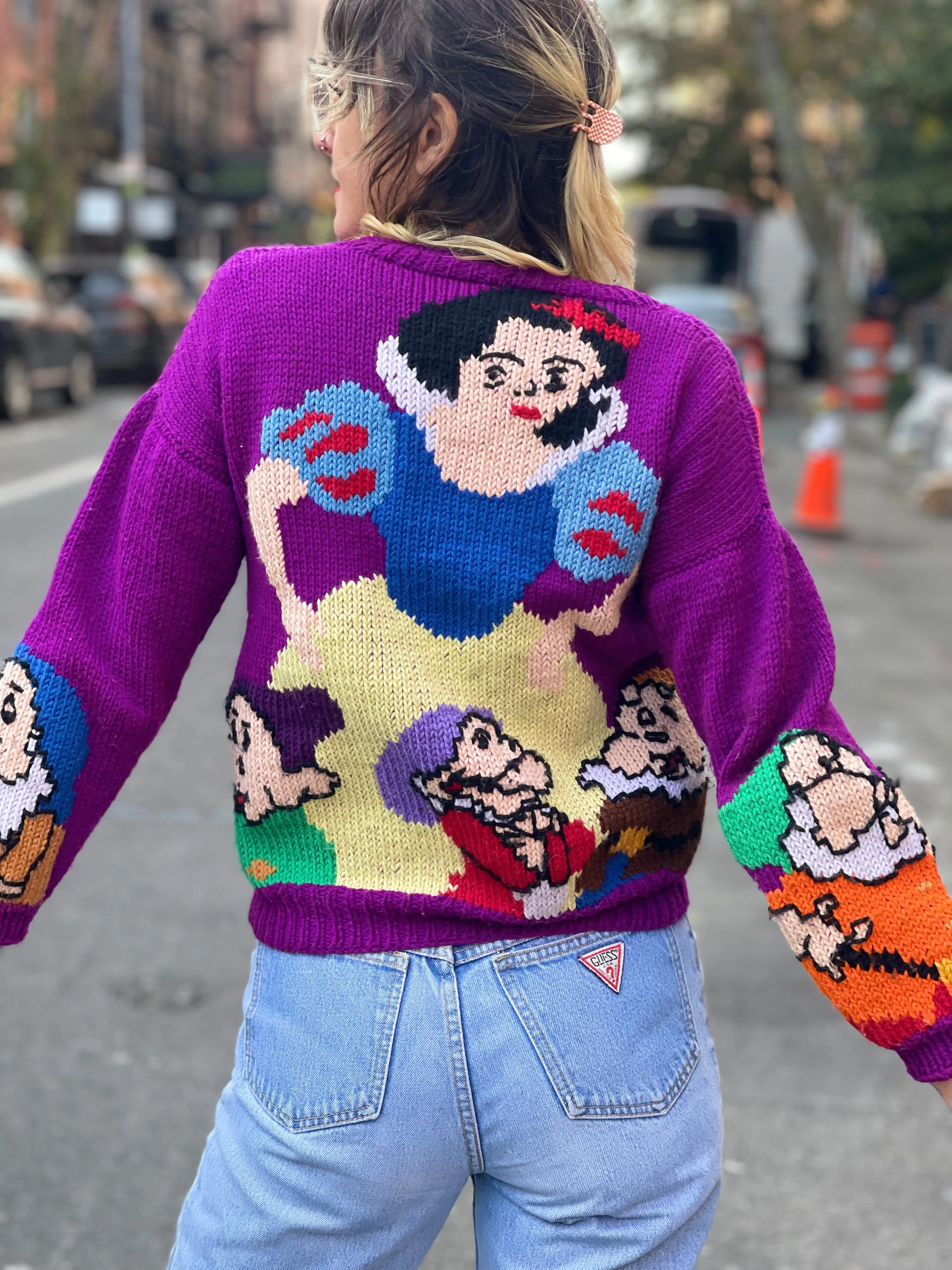 Vintage Snow White Knit Cardigan