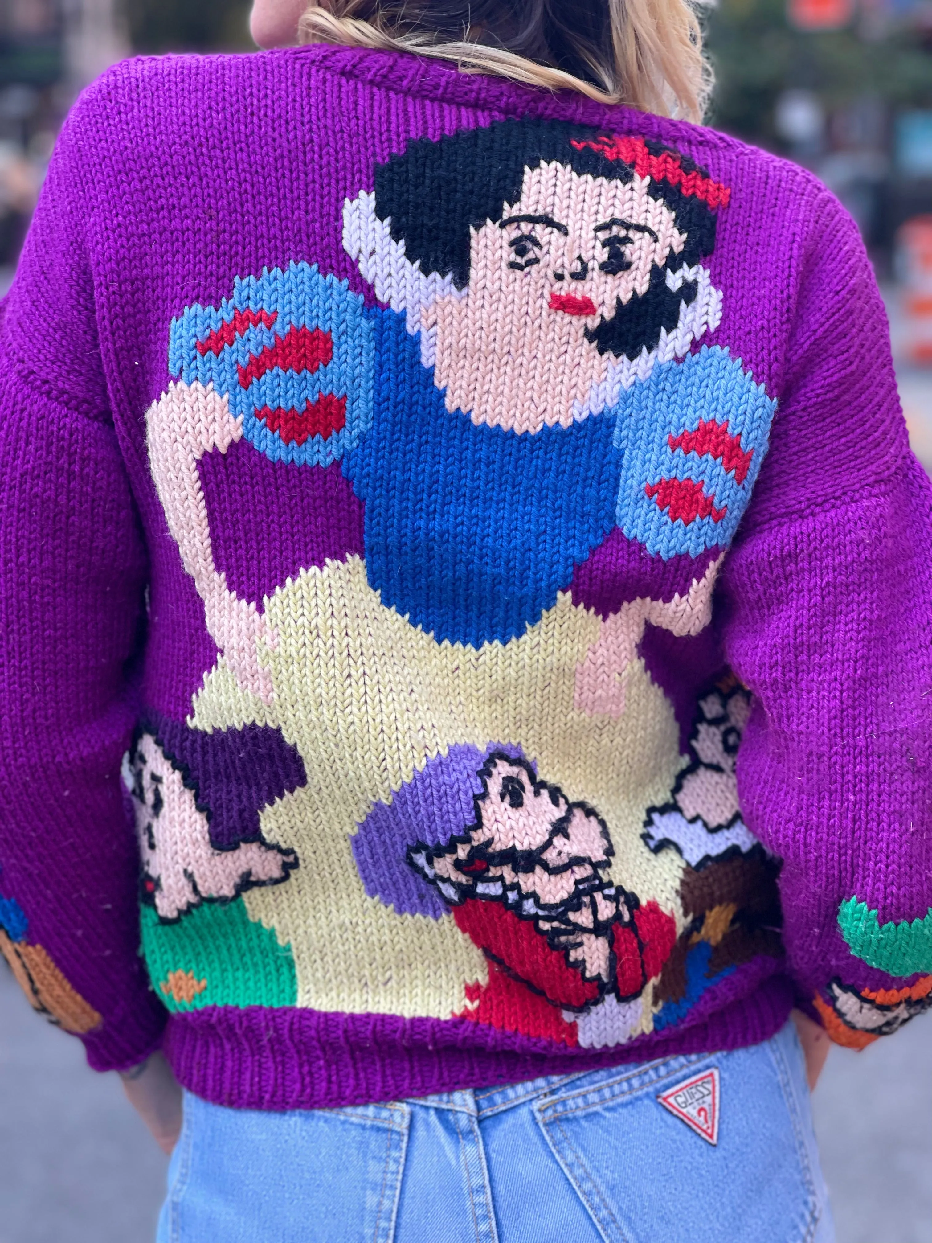 Vintage Snow White Knit Cardigan