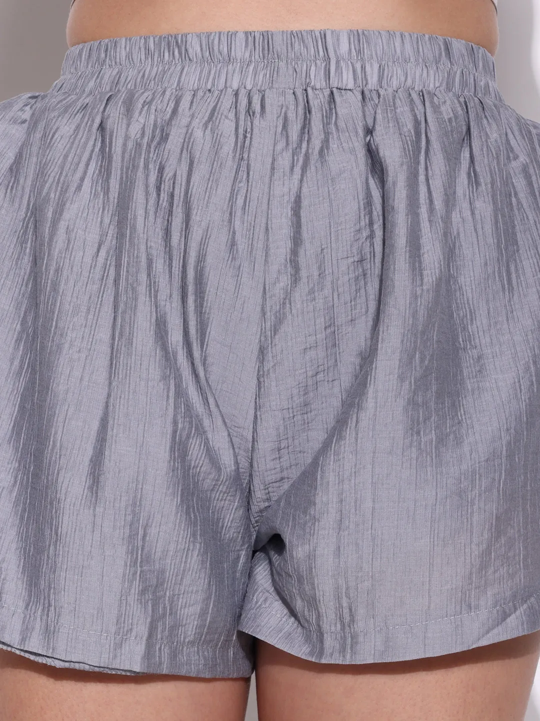 Women Solid Grey Co Ords Set